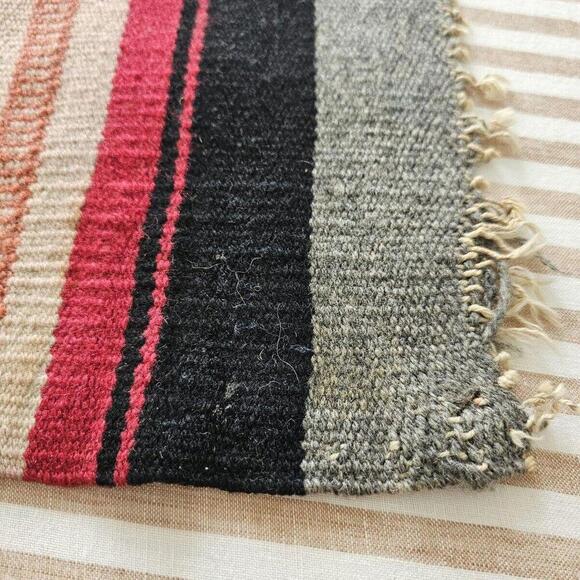 Vintage Antique Native American Handwoven Tapestry Wall Hanging Runner 55"x18" - Picture 8 of 15